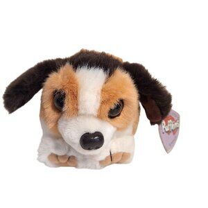Puffkins Sherlock Plush Beagle Hound Dog 1994 Tags Swibco Brown White Vintage
